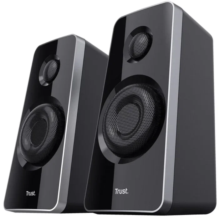 Trust Tytan Altavoces 2.1 de 120 W Pico (60 W RMS) con Subwoofer de Madera, Negro Trust Tytan Altavoces 2.1 de 120 W Pico (60 W RMS) con Subwoofer de Madera, Negro
